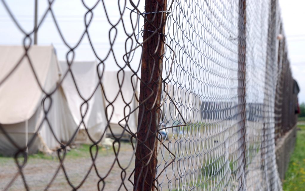 Fence around Giannitsa camp. Photo: Moving Europe