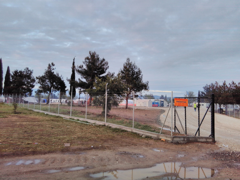 The main entrance of Cherso Camp. Photo: Moving Europe
